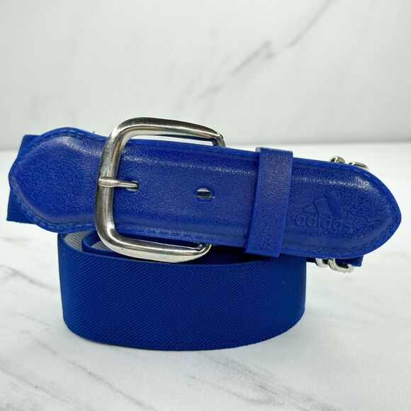 Adidas Blue Stretch Baseball Belt Youth One Size OS - Picture 1 of 12